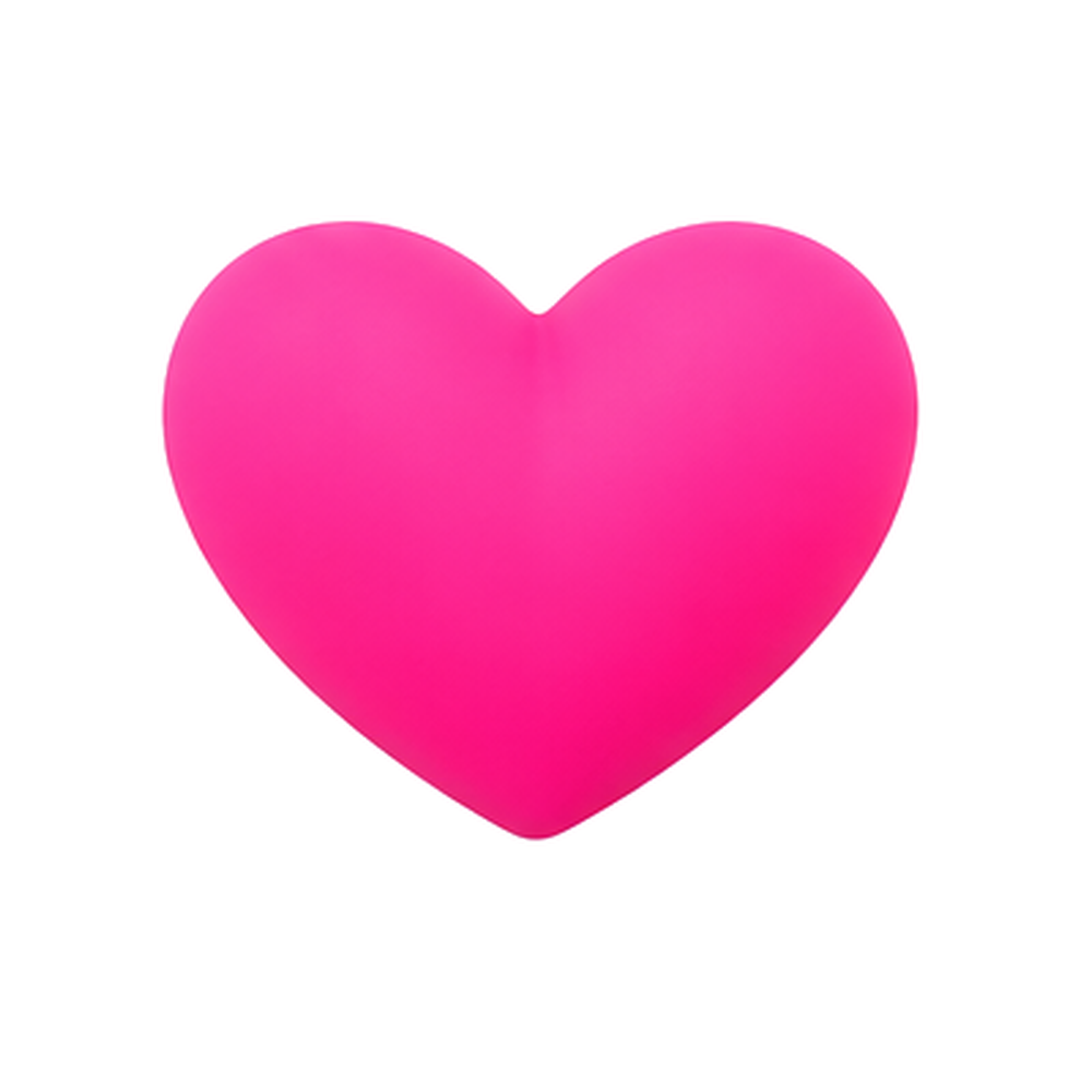 Heart Vibration Dampener Bright Pink