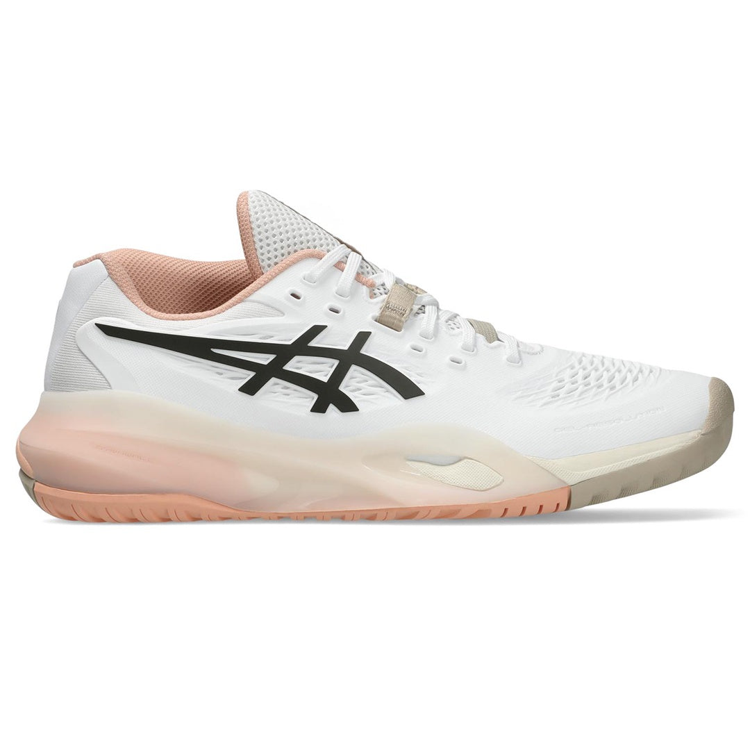 ASICS GEL-Resolution X Wide Womens Tennis Shoes White/Coffee