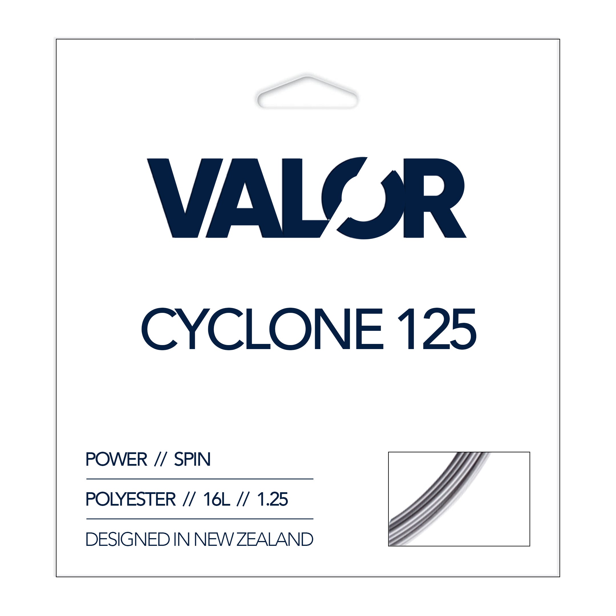 VALOR Cyclone 125 Tennis String Set