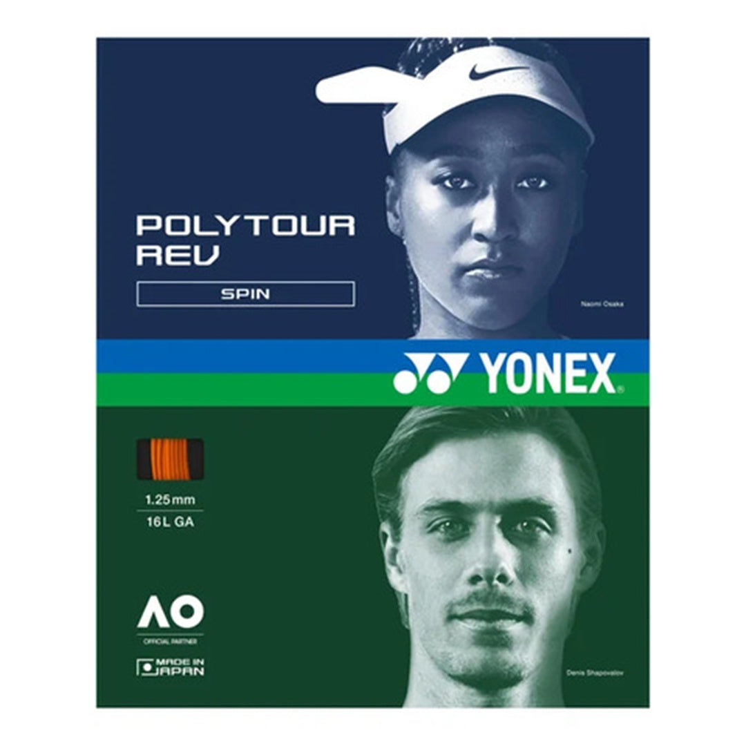 Yonex Poly Tour Rev Tennis String Set Orange